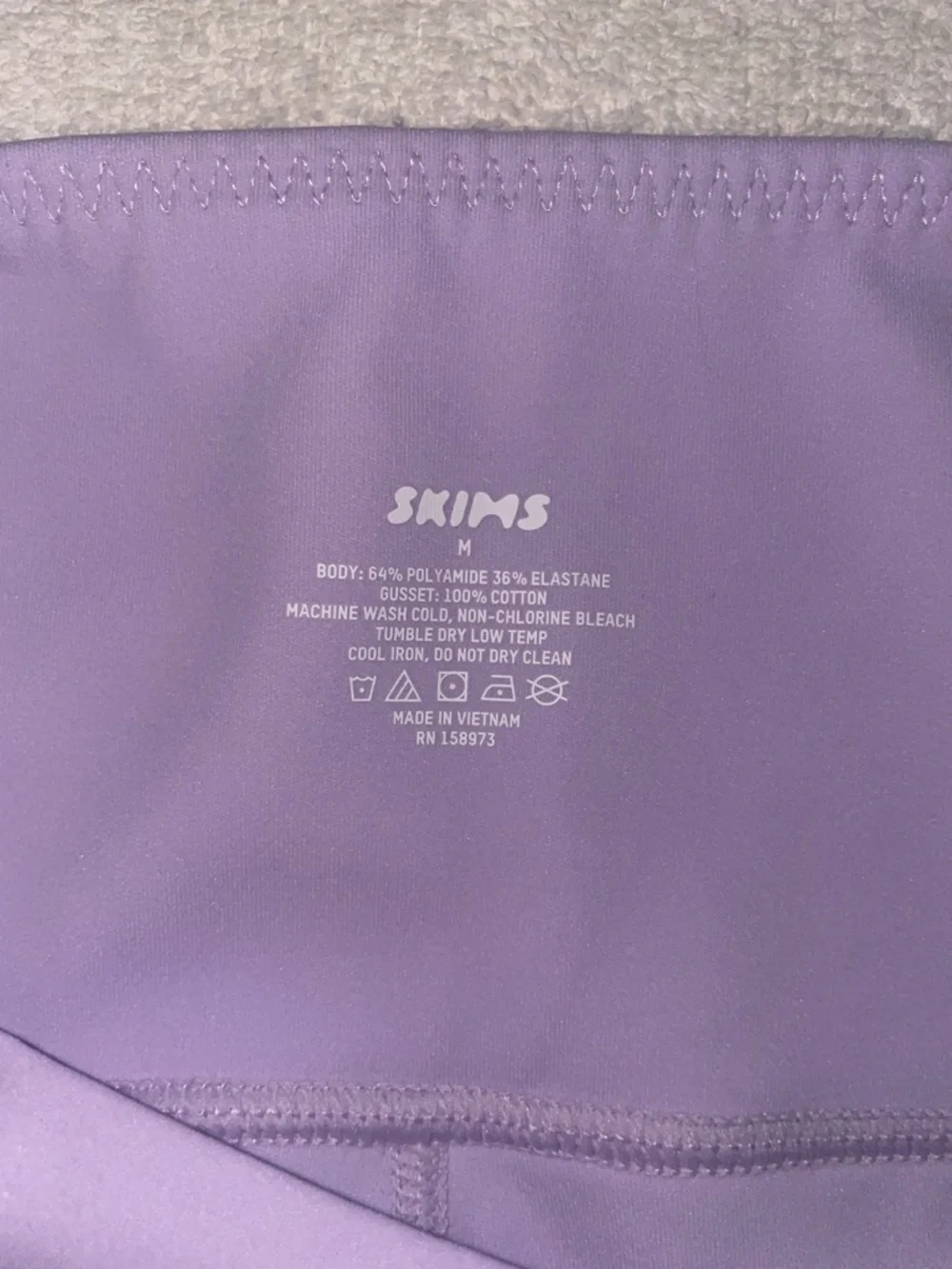 Skims Women's High-Rise Fits Everybody Lavender Bike Shorts NWT Sz M - Picture 3 of 4